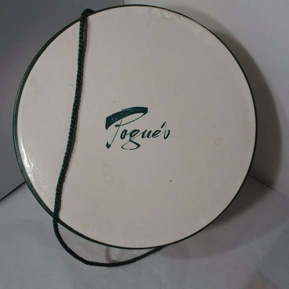 Vintage Pogue's Dept Store Cincinnati Ohio Cardboard Hatbox Hat Box - Picture 1 of 8